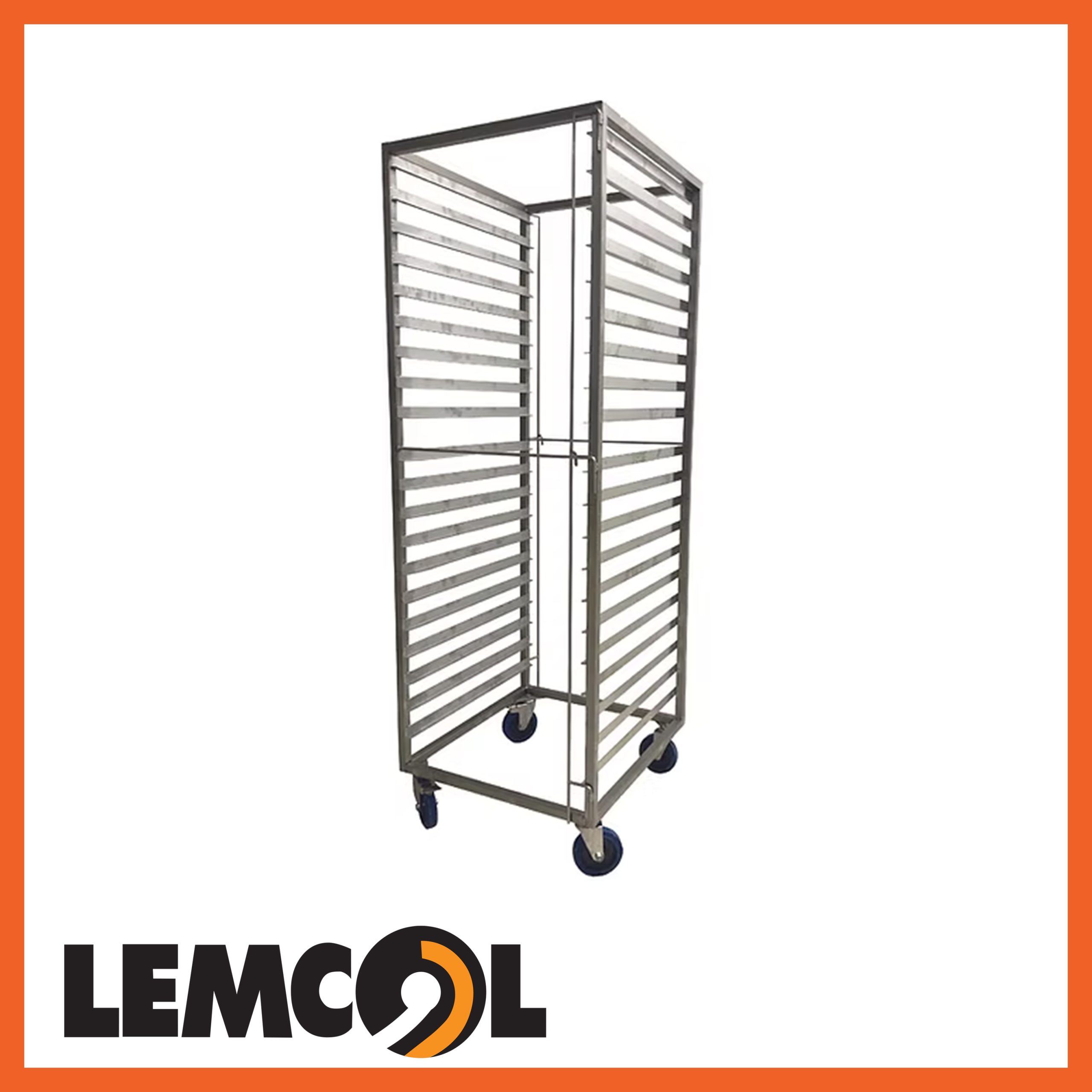 2-1 steel Gastronorm trolley