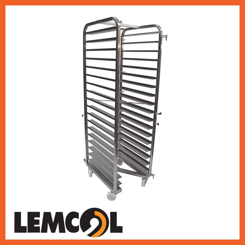 steel bakery trolley