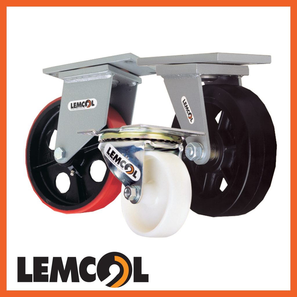 three types of castor wheels