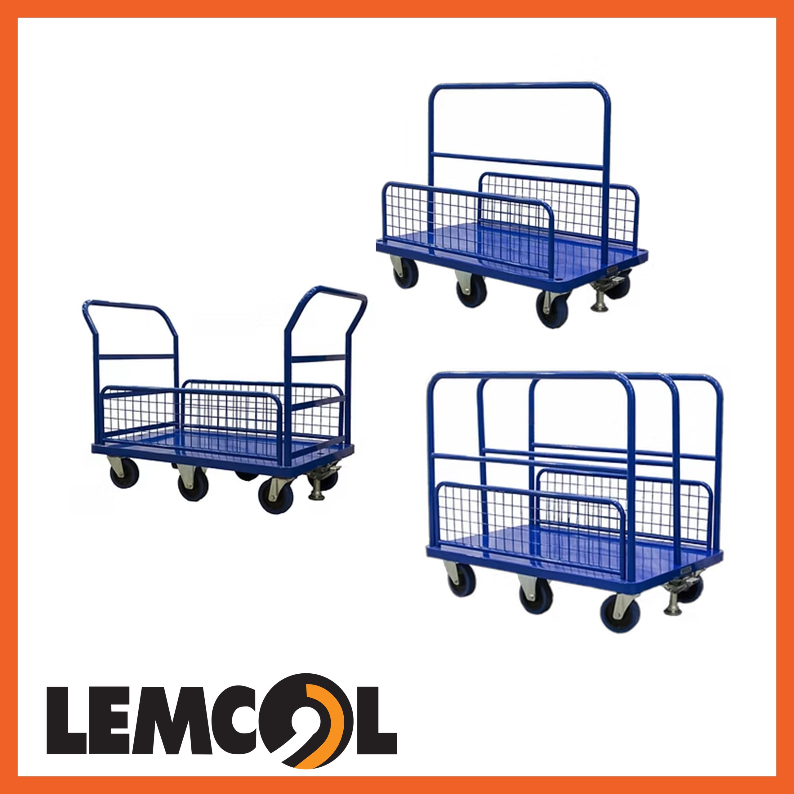 multi purpose trolley in three of its possible configurations
