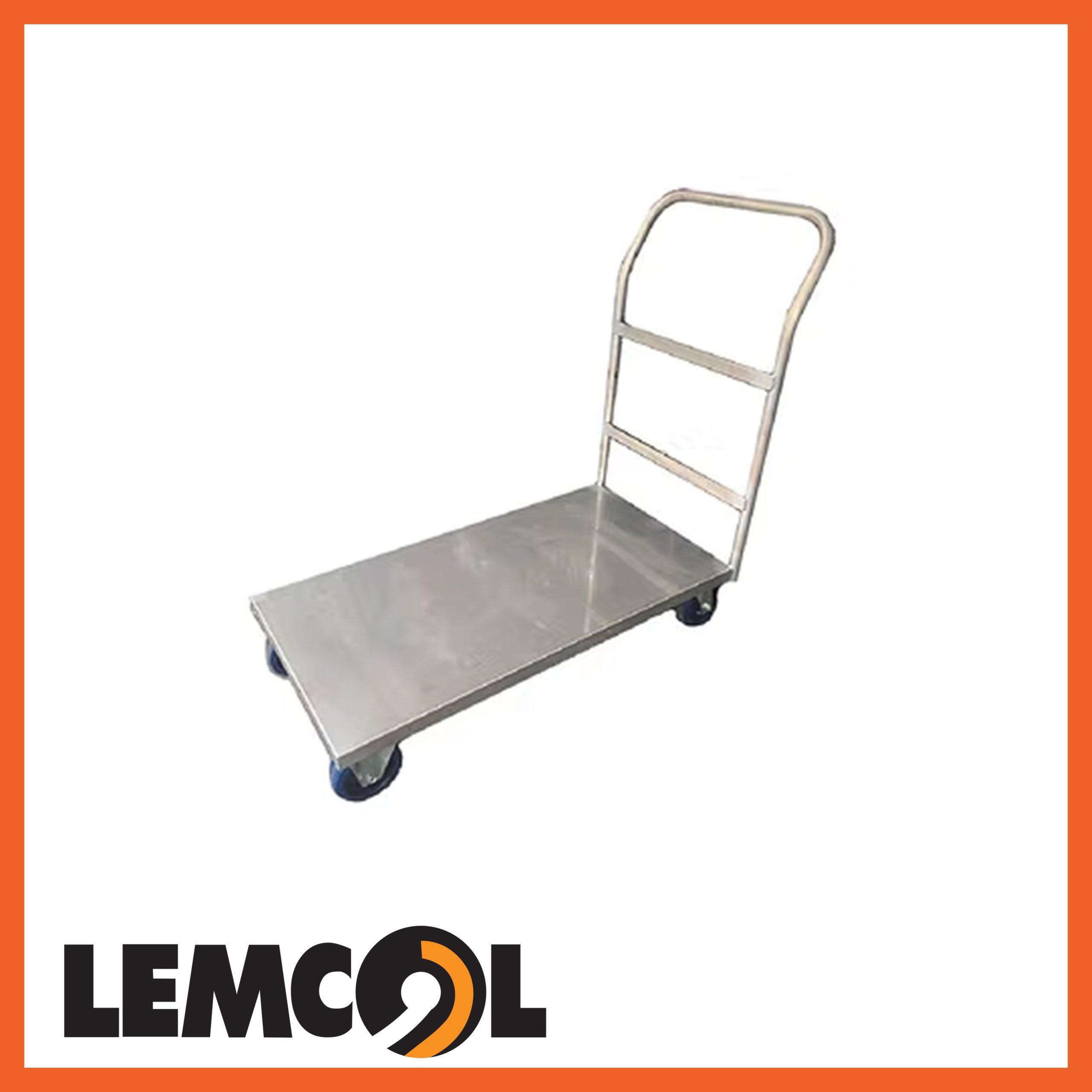 single handled steel platform trolley